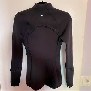 Lululemon Black 3/4 Zip Scuba Pullover